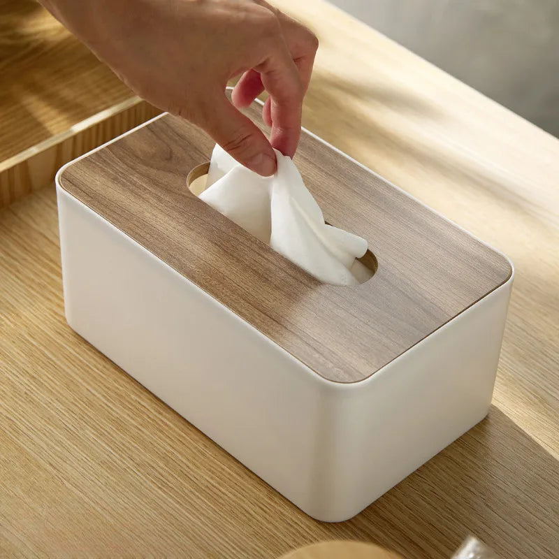 Wooden Tissue Holder